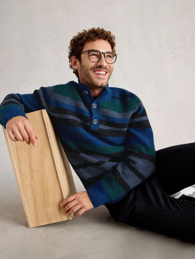 Berkley À Col Boutonné Et Rayures