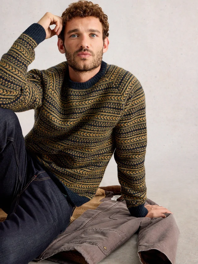 Brockton Fairisle Crew Neck
