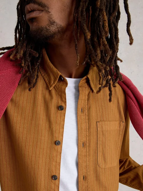 Chemise à rayures Bruton - Mid Tan - XXXL Image 1