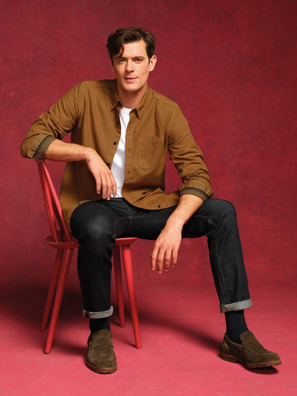 Chemise à rayures Bruton - Mid Tan - XXL Image 1