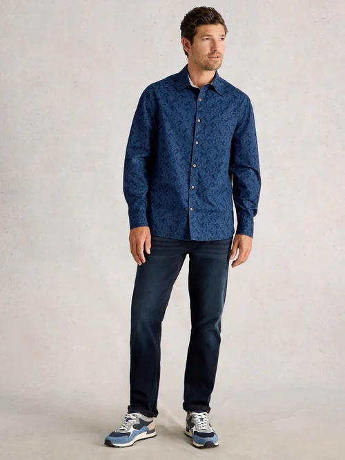 Chemise Finsbury À Imprimé Vigne - Navy Pr - XXXL/R Image 2