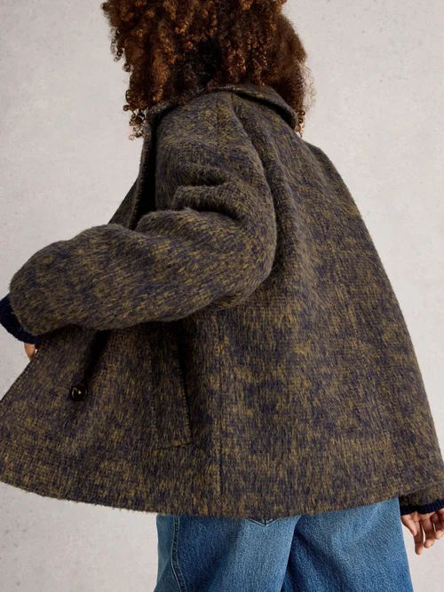 Veste En Laine Mélangée Josie - Navy Multi - 50 Image 4