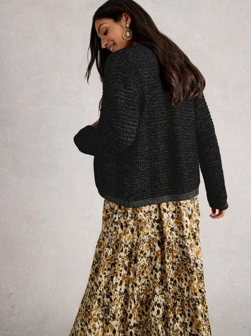 Belle Sparkle Cardi - Pure Blk - 52 Image 4