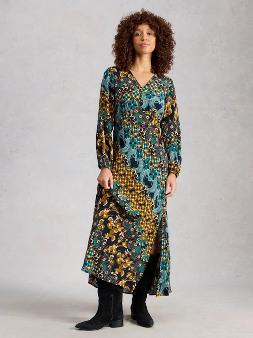 Robe Hope À Coupe En Biais - Navy Multi - 52/R Image 2