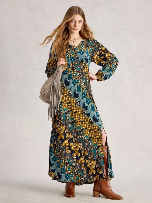 Robe Hope À Coupe En Biais - Navy Multi - 52/R Image 2