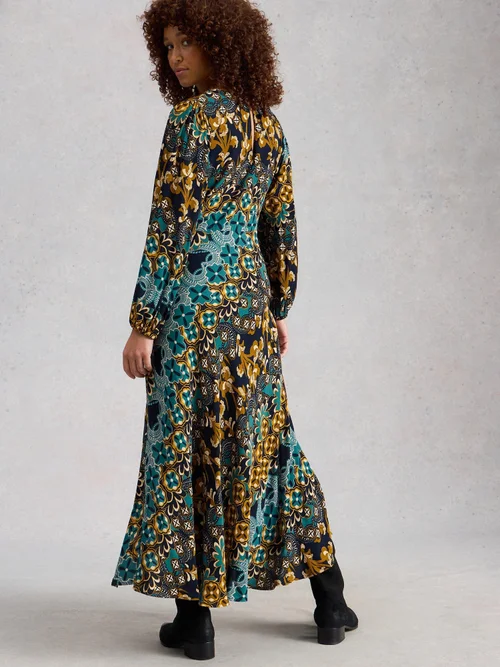 Robe Hope À Coupe En Biais - Navy Multi - 50/R Image 4