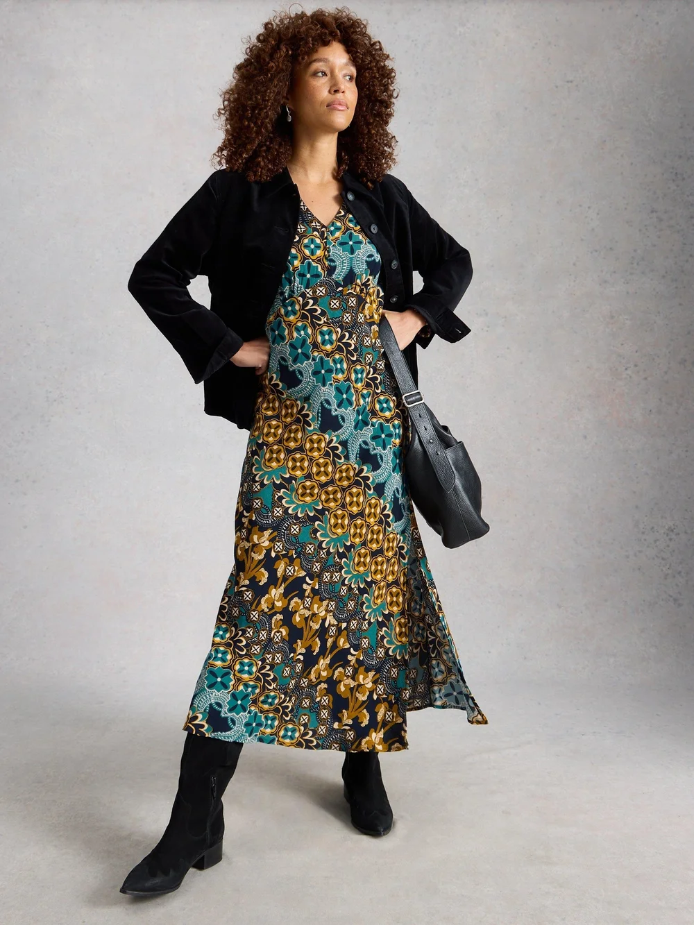Robe Hope À Coupe En Biais - Navy Multi - 52/R Image 1