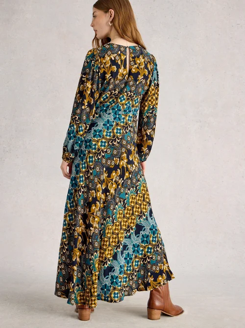 Robe Hope À Coupe En Biais - Navy Multi - 52/R Image 4