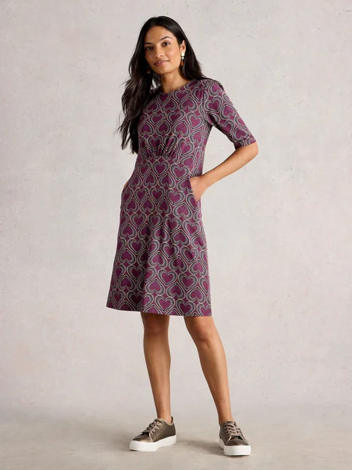 Robe Olivia En Jersey - Plum Pr - 52/R Image 2