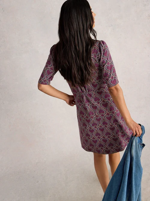 Robe Olivia En Jersey - Plum Pr - 52/R Image 4