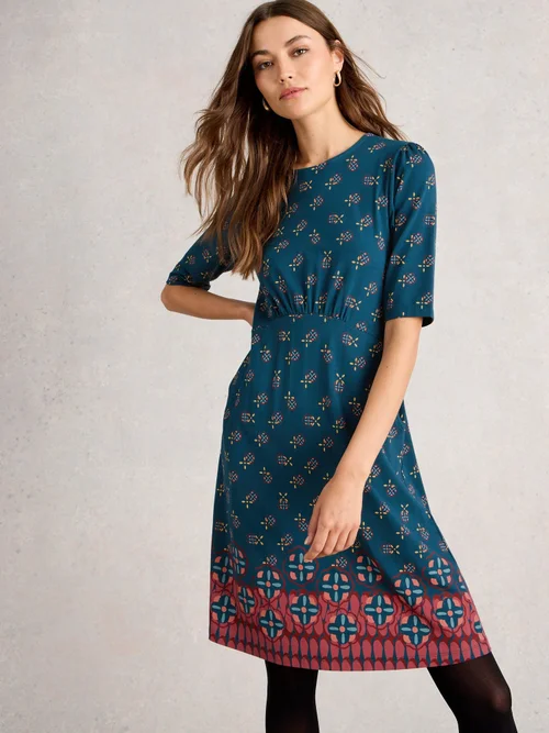 Robe Olivia En Jersey - Teal Pr - 44/R Image 3