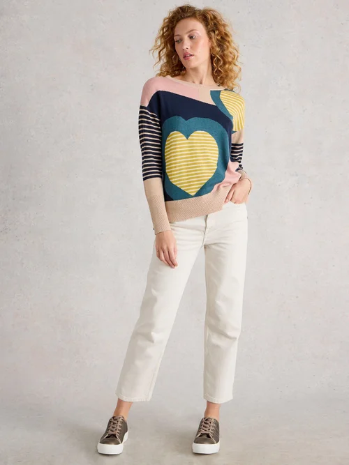 Pull Olive Heart - Pink Mlt - 52 Image 2
