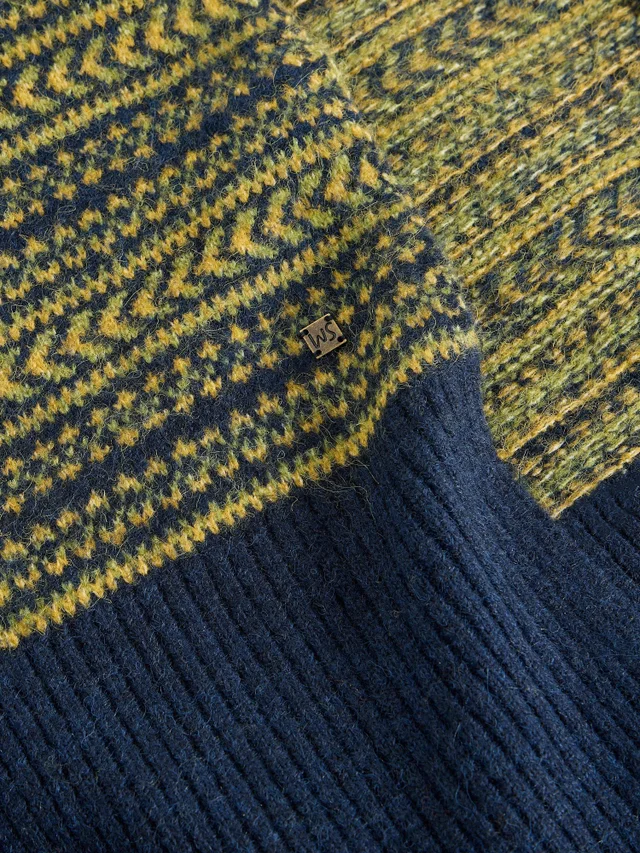 Écharpe Tricotée Jasper Fairisle