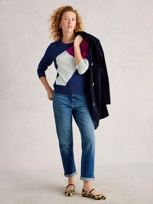 Pull Katie Abstract - Navy Multi - 52 Image 2