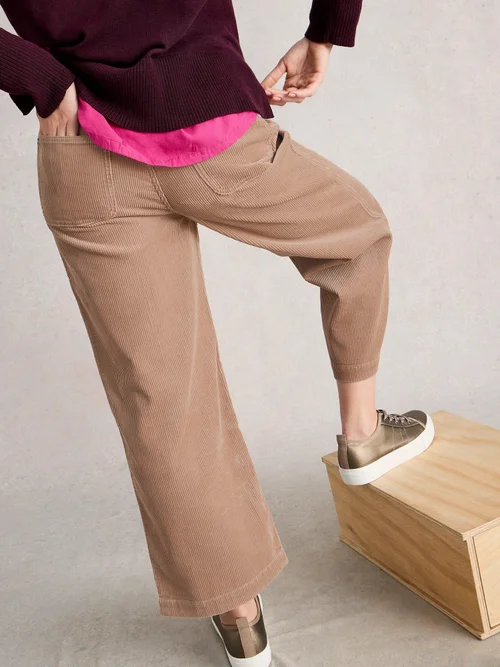 7/8-Kordhose Tia mit weitem Bein - Lgt Nat - 52/S Image 4