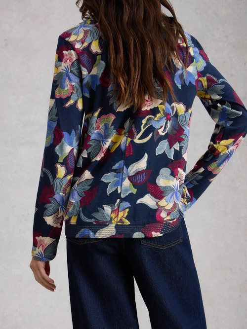 Weaver Ls Tee - Navy Pr - 52 Image 4