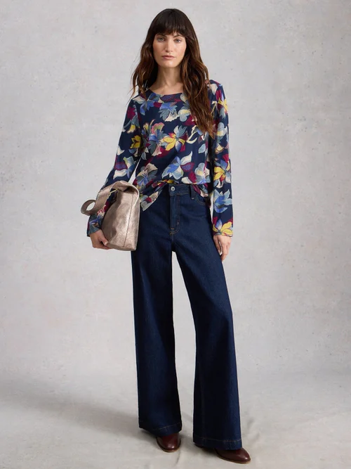 Weaver Ls Tee - Navy Pr - 52 Image 2