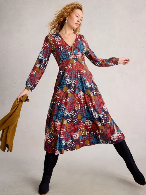 Robe En Jersey Megan - Chart Mlt - 50/R Image 1