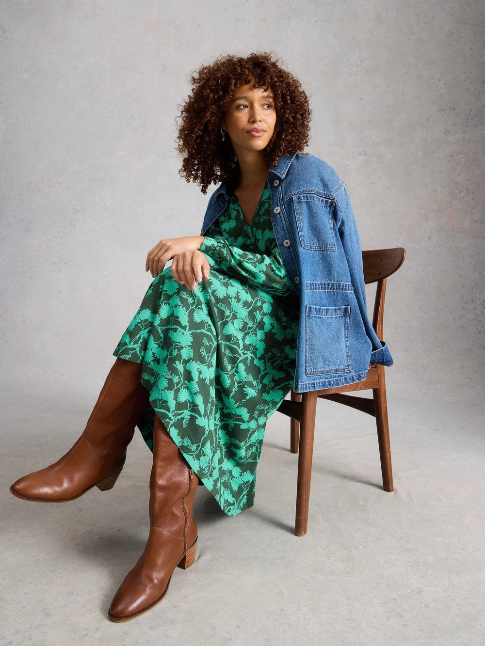 Robe En Jersey Megan - Green Pr - 42/R Image 1