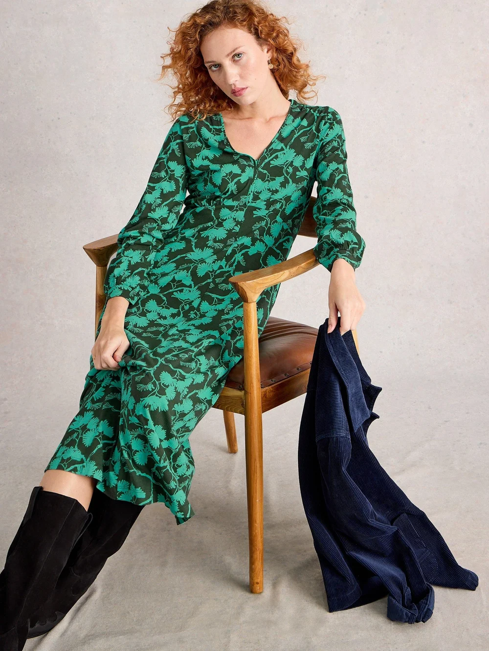Robe En Jersey Megan - Green Pr - 52/R Image 1