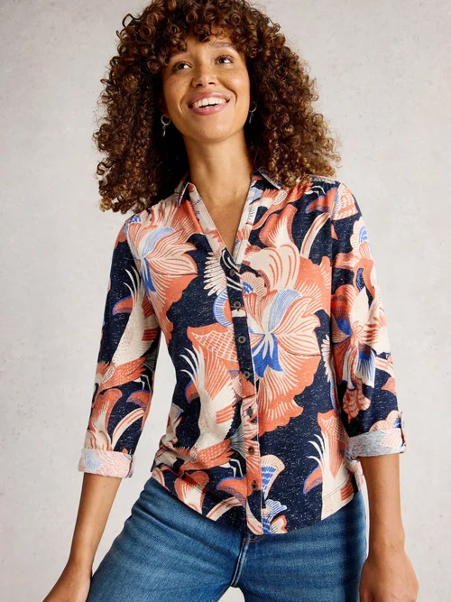 Chemise Imprimée Annie Sparkle - Navy Pr - 44 Image 4