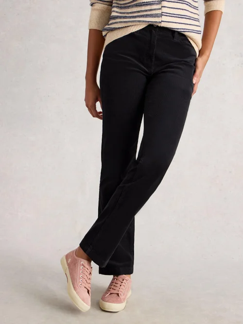 Pantalon Droit En Velours Côtelé Brooke - Charc Grey - 52/R Image 3