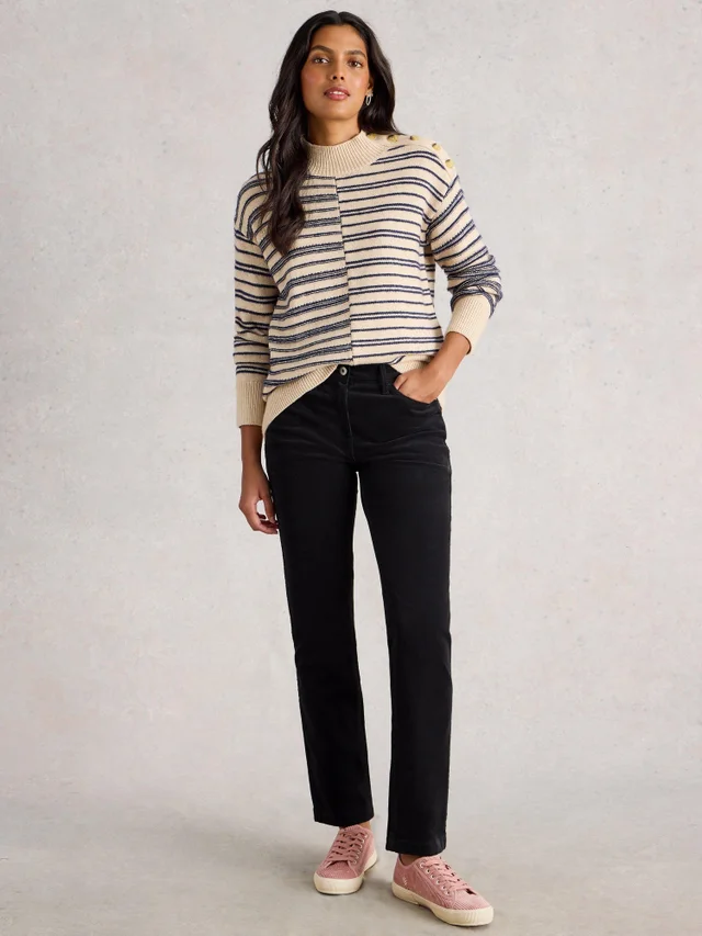 Pantalon Droit En Velours Côtelé Brooke