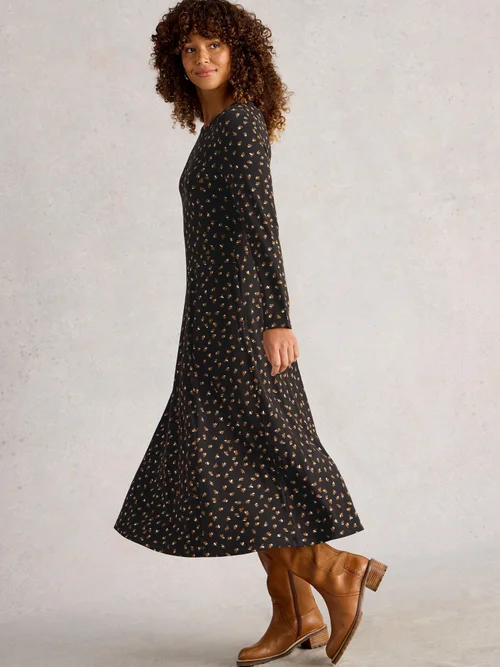 Robe en jersey Madeline - Blk Pr - 52/R Image 3