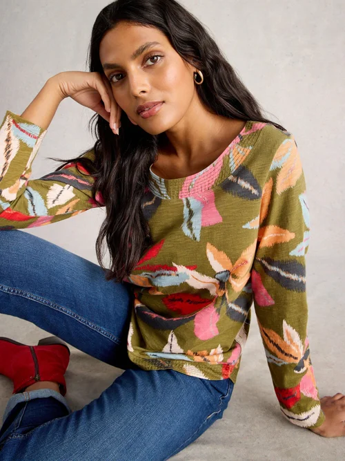Weaver Ls Tee - Khaki Grn - 52 Image 3