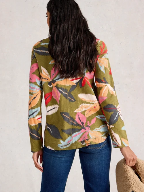 Weaver Ls Tee - Khaki Grn - 52 Image 4