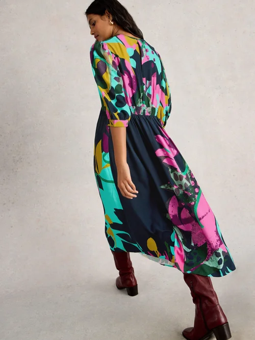 Robe midi Lucy - Pink Mlt - 52/R Image 4