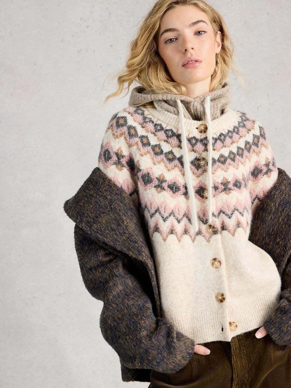 Cardigan Arctic Fairisle - Nat Mlt - 52 Image 1