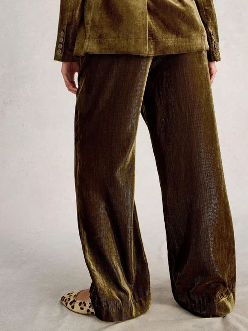 Pantalon large en velours Belle - Dk Chart - 50/R Image 4