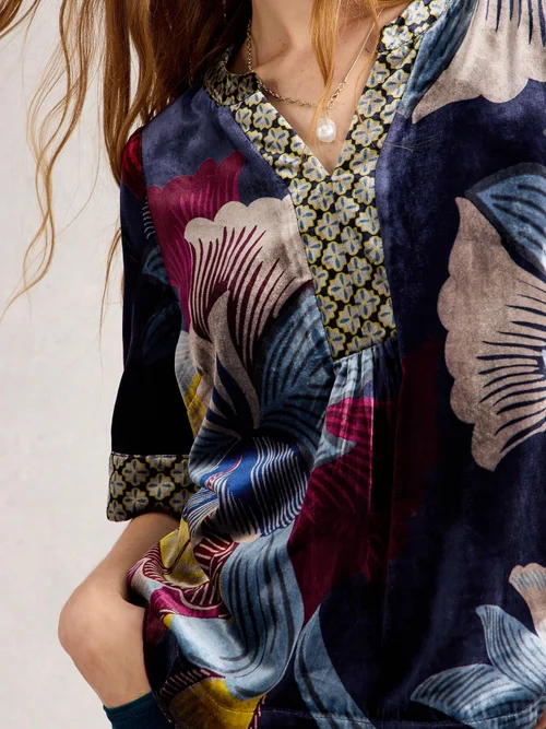 Haut en velours Ash - Navy Multi - 52 Image 3