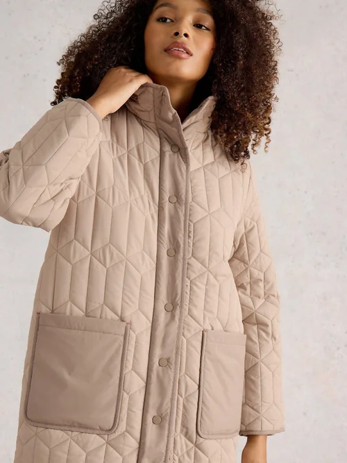 Manteau matelassé doublé Carmel Borg - Dk Nat - 52 Image 3