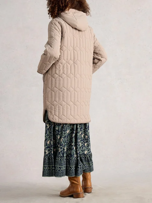 Manteau matelassé doublé Carmel Borg - Dk Nat - 52 Image 4
