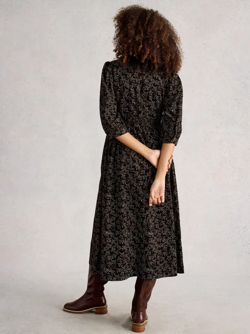 Robe en velours côtelé Lucy - Blk Mlt - 38/R Image 4