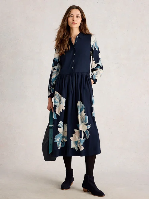 Robe chemise Claire - Navy Pr - 52/R Image 2