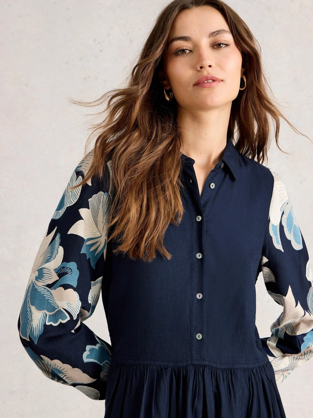 Robe chemise Claire - Navy Pr - 52/R Image 1