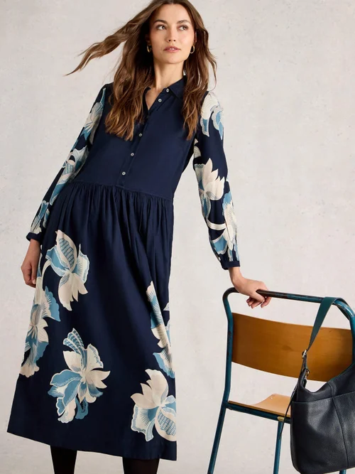 Robe chemise Claire - Navy Pr - 52/R Image 3