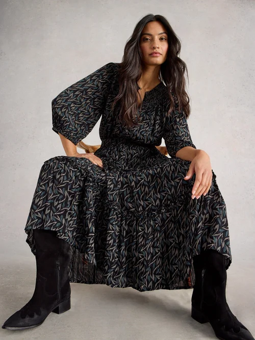 Jupe Midi Métallique Remi - Blk Mlt - 52/R Image 3