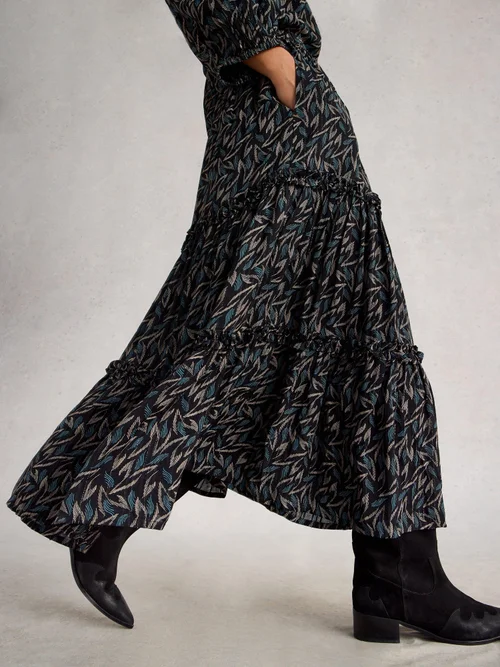 Jupe Midi Métallique Remi - Blk Mlt - 52/R Image 1