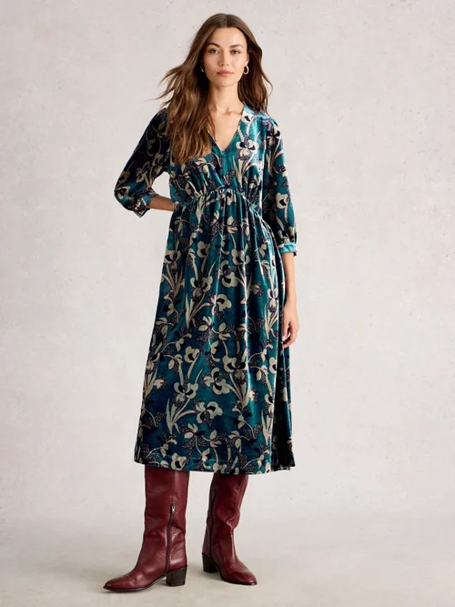Robe En Velours Lucy - Blue Mlt - 52/R Image 2