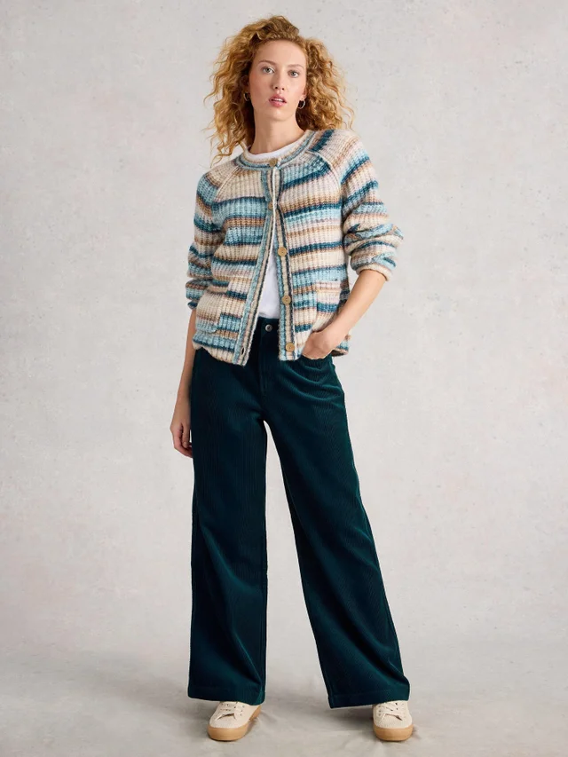 Pantalon Large En Velours Côtelé Ayla