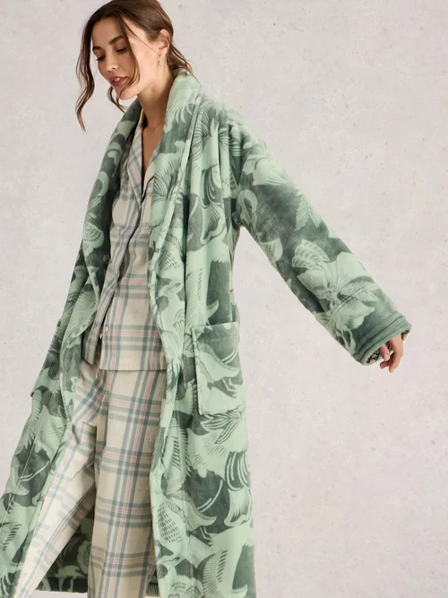 Robe De Chambre Imprimée Clover - Green Mlt - S Image 3