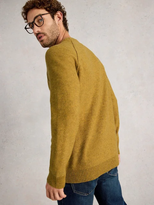 Milton Pull En Laine D'Agneau - Mid Yellow - S Image 4