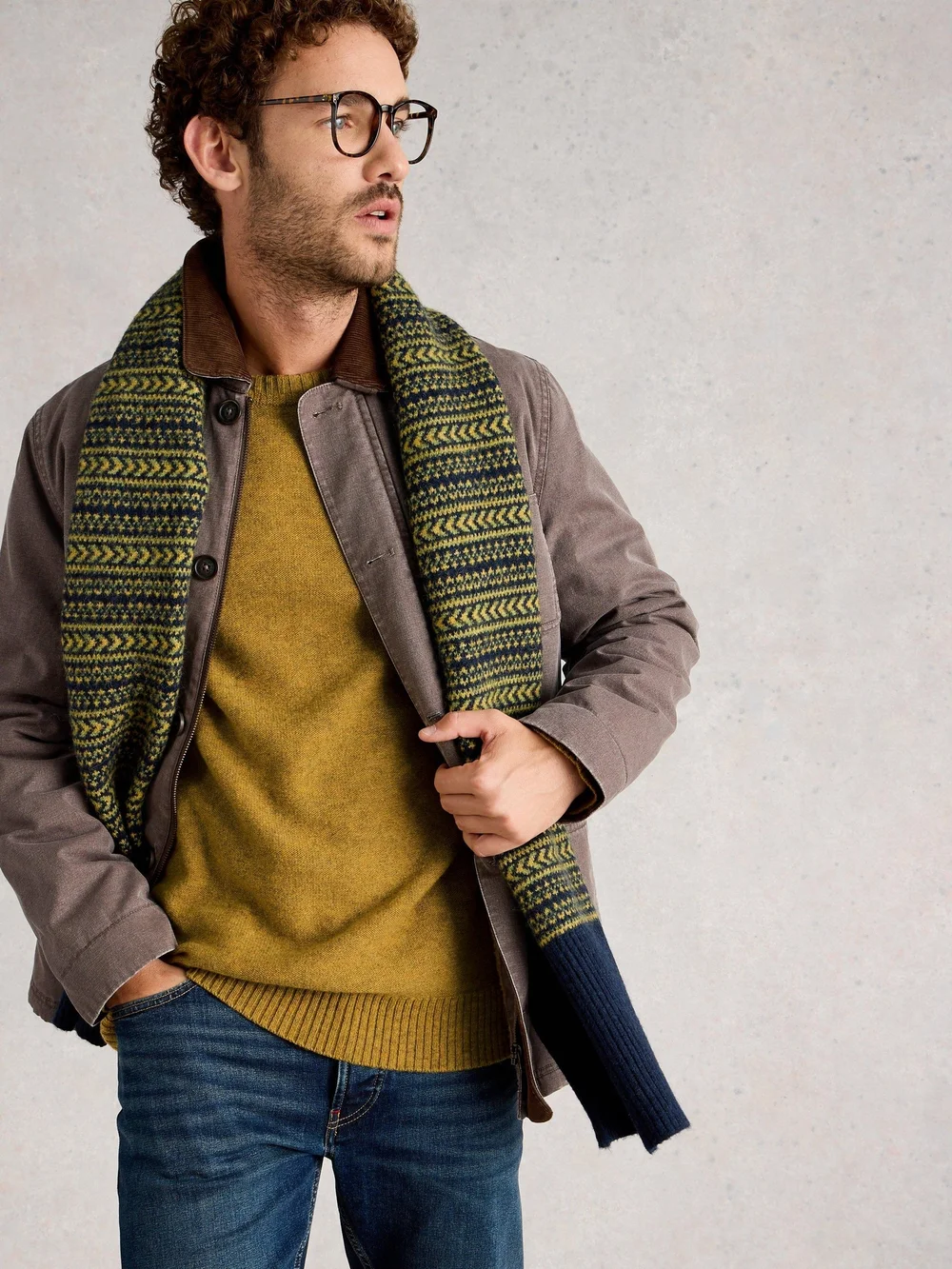 Milton Pull En Laine D'Agneau - Mid Yellow - S Image 1