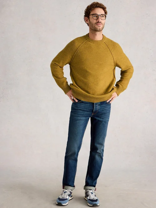 Milton Pull En Laine D'Agneau - Mid Yellow - S Image 2