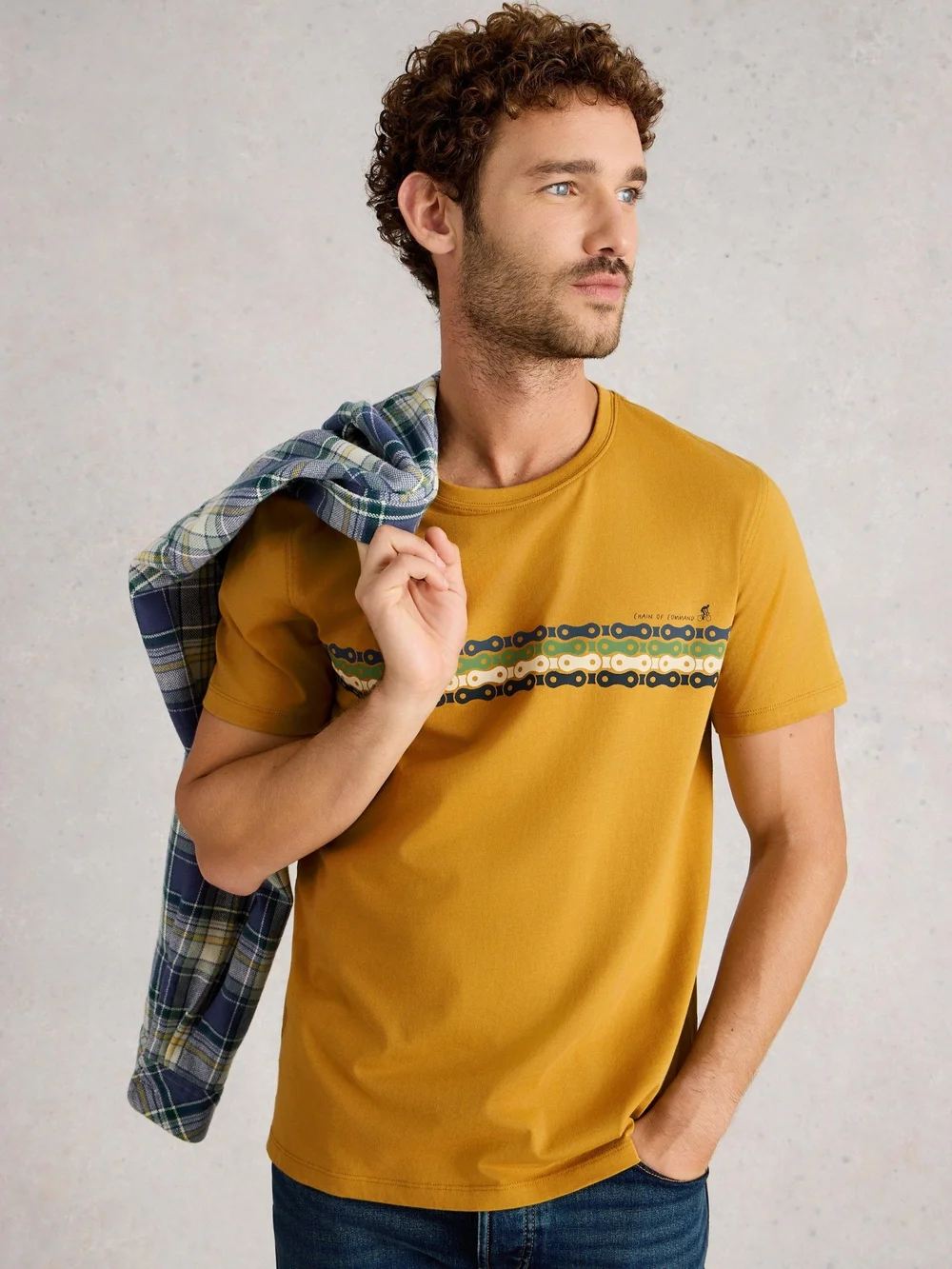 Abersoch Chaîne De Vélo Graphique - Yellow Pr - XXL Image 1