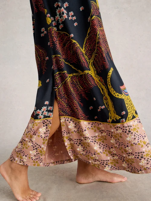 Chemise De Nuit Iris Cami - Blk Mlt - XL Image 3